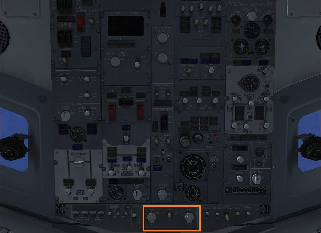 cockpit overhead panel