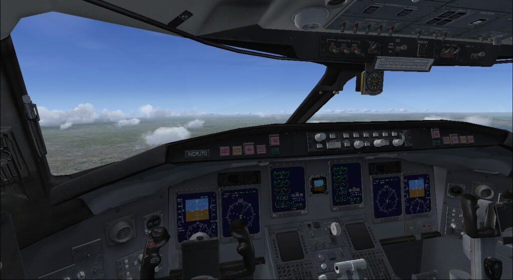 CRJ700 cockpit