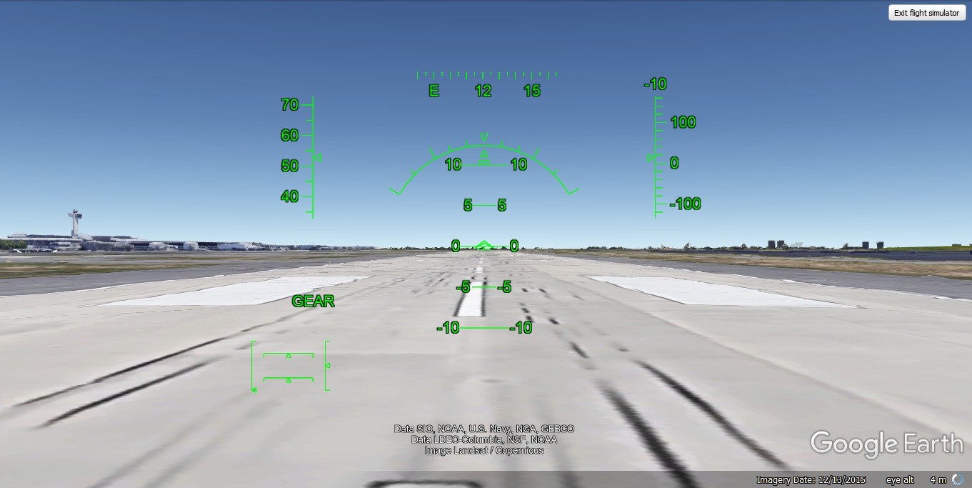 how to use the google earth flight simulator
